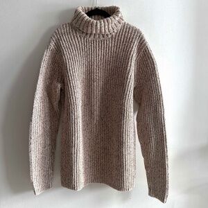 Old Navy Ribbed Turtleneck Sweater Women’s XL Brown 90s Cotton